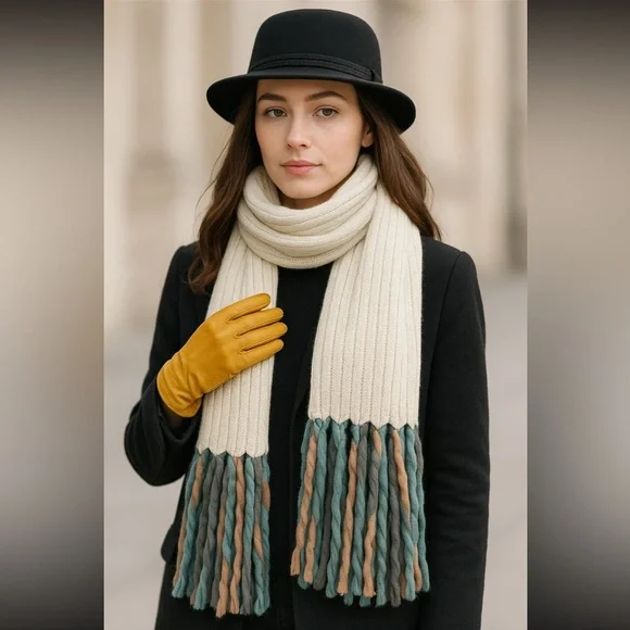 Express Mustard Yellow Leather Gloves - Picture 7 of 7